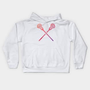 Lacrosse Stick Multicolored Kids Hoodie